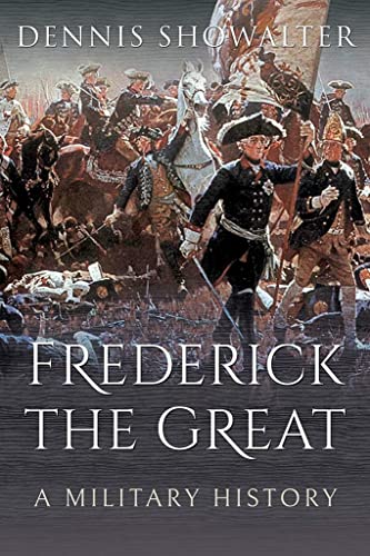 Book cover depicting Frederick the Great on horseback amidst a battle scene.