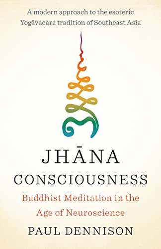 Book cover: "Jhana Consciousness" with a stylized, colorful spiral symbol.