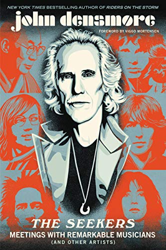 Book cover featuring a portrait of John Densmore with surrounding artist images.