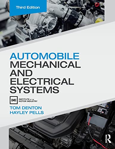 Book cover: “Automobile Mechanical and Electrical Systems,” third edition, with engine image.