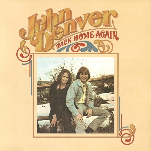 John Denver album cover: “Back Home Again” with a photo of Denver and a woman.