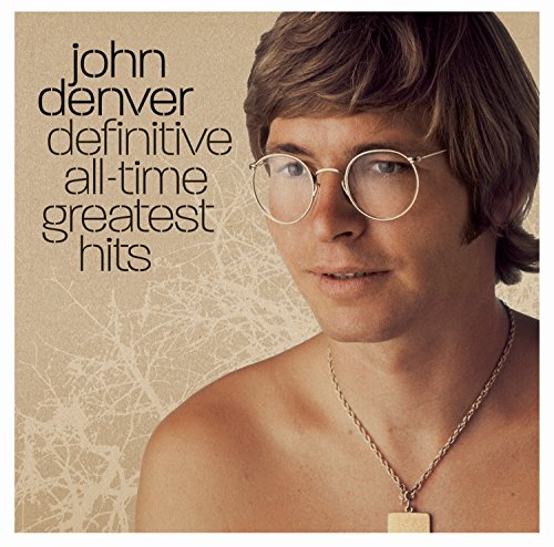 John Denver album cover featuring a portrait of the singer with glasses.