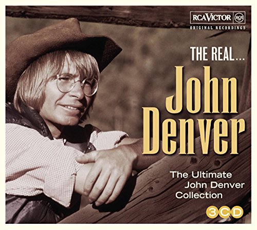 John Denver portrait on a 3CD album cover, RCA Victor label.