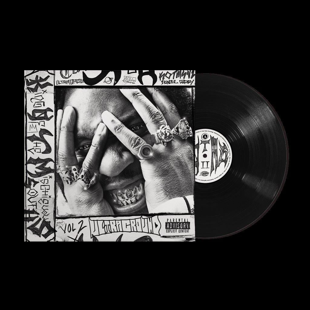 Denzel Curry vinyl record with a portrait and graffiti-style art.