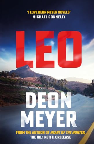 Book cover for “Leo” by Deon Meyer with a mountain landscape.