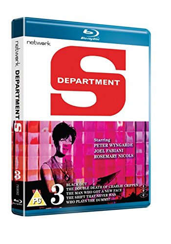 Department S" Volume 3 Blu-ray cover with a red "S" and woman’s image.