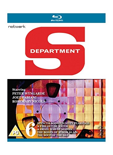 Department S Volume 6" Blu-ray cover with red letter "S" and abstract art.