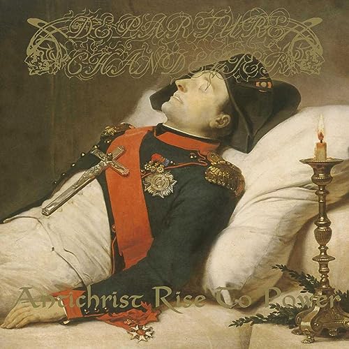 CD cover depicting a reclining man in military uniform with a lit candle.