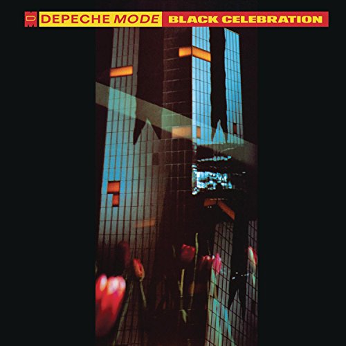 Depeche Mode’s “Black Celebration” album cover: skyscraper and red tulips.