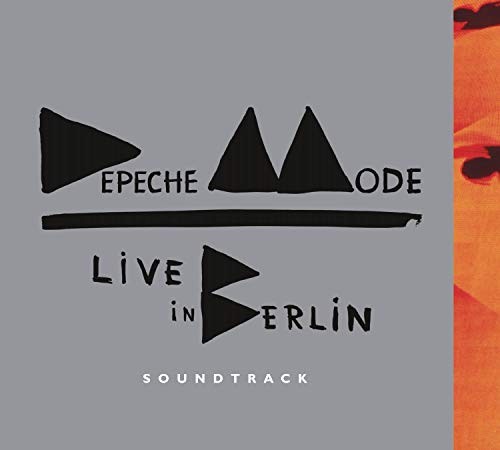 Depeche Mode "Live in Berlin" soundtrack CD cover, abstract black shapes.