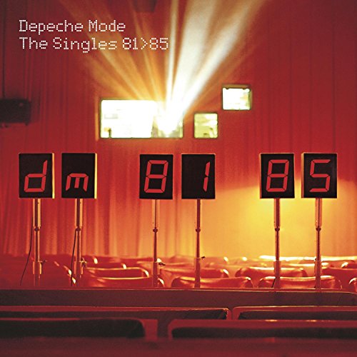 Depeche Mode album cover: red stage with digital number displays.