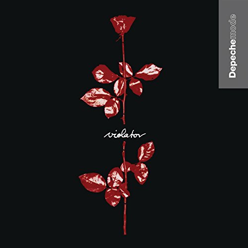 Depeche Mode’s “Violator” album cover: red rose stem on black background.