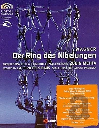 "Blu-ray case cover featuring performers in a circular formation against a blue background."