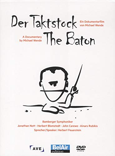 DVD cover for documentary "Der Taktstock" featuring a conductor’s sketch.