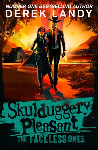 Book cover: two figures walking towards a distant house, fiery landscape.