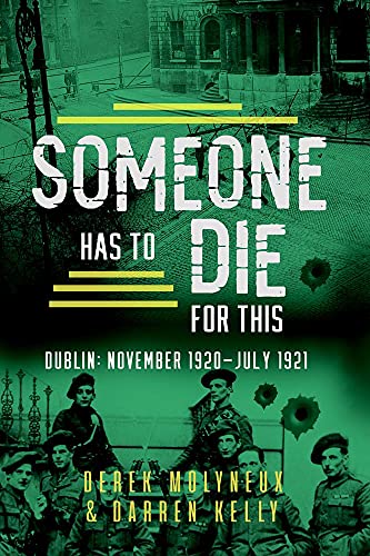 Book cover with green tint showing historical soldiers and a Dublin street scene.