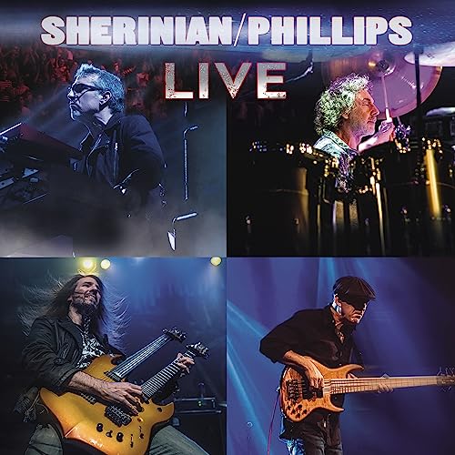 Album cover featuring four musicians playing instruments onstage.