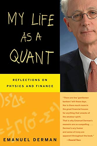 Book cover: "My Life as a Quant" with portrait of Emanuel Derman.