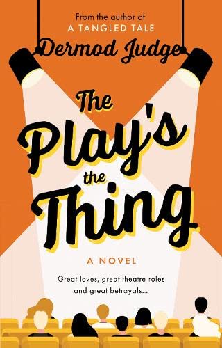 Book cover with bold title, spotlights, and silhouettes of an audience.