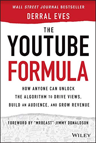 Book cover: "The YouTube Formula" by Derral Eves, with red and white text.