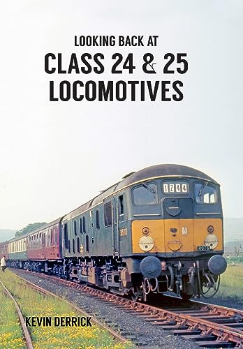 Book cover featuring a blue and yellow British diesel locomotive.