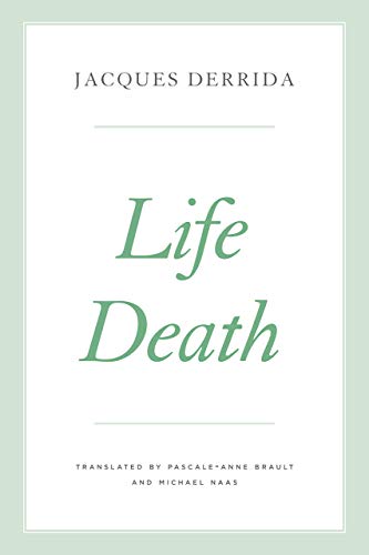 Book cover with the title “Life Death” in green script.