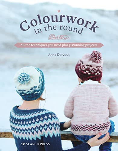 Book cover featuring two people wearing colourful, patterned knitted hats.