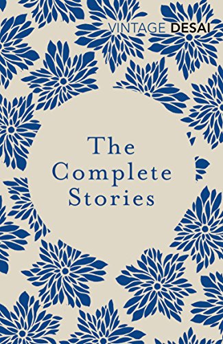 Book cover with blue floral patterns on a beige background and centered black text.