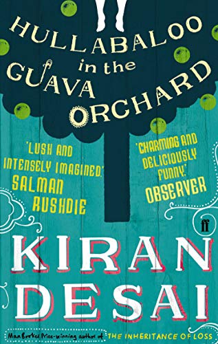 Book cover featuring a dark tree silhouette, green guavas, and white text on teal.