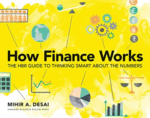 Yellow book cover with financial symbols, graphs, and the title "How Finance Works".