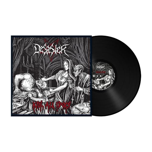 Black vinyl record with dark, gothic album art depicting a ritual scene.