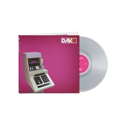 Vinyl record with pink cover featuring an ATM and bold "DAK" logo.
