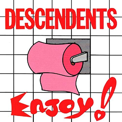 Descendents album cover: pink toilet paper roll on a tiled wall.