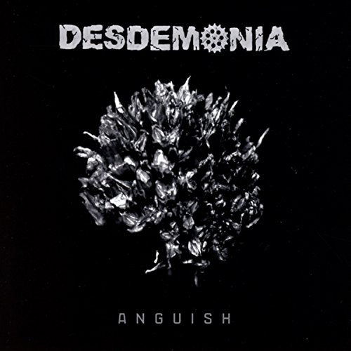 CD cover for Desdemonia’s “Anguish” featuring a dark, textured, floral image.