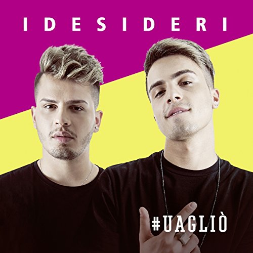 CD cover featuring two young men against a yellow and purple background.