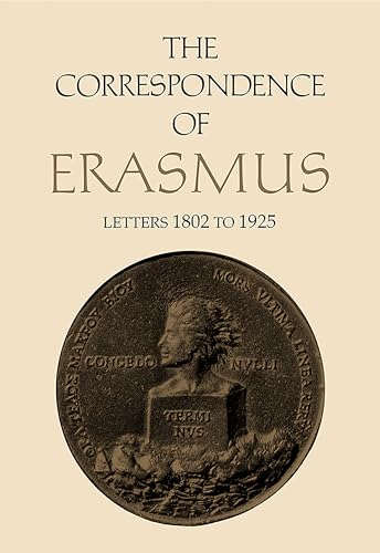 Book cover: "The Correspondence of Erasmus," featuring a portrait medal.