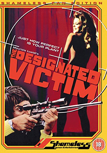 DVD cover for “Designated Victim” featuring a woman and a gun.