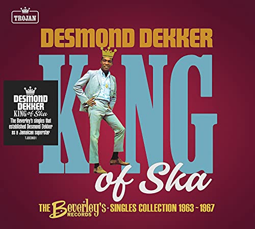 Desmond Dekker album cover: "King of Ska" with portrait and text.