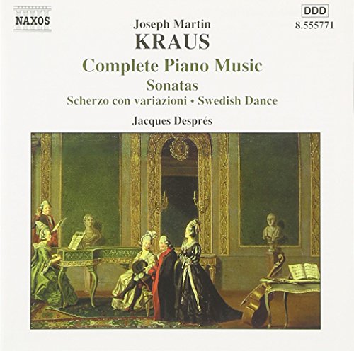 CD cover for Kraus’ Complete Piano Music featuring an 18th-century painting.