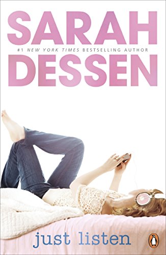 Book cover: girl lying down, using a phone, pink and white tones.
