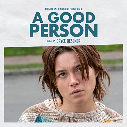 Vinyl album cover for "A Good Person" soundtrack featuring Florence Pugh.