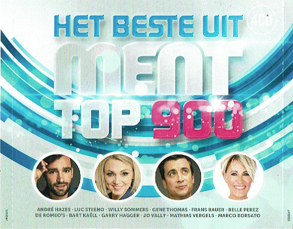 CD cover with portraits of musicians and abstract blue and pink design.