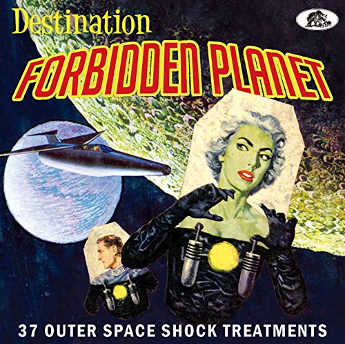CD cover for "Destination Forbidden Planet" with sci-fi illustration.