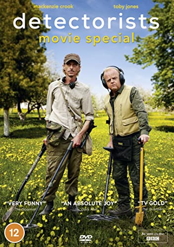 DVD cover for "Detectorists" movie featuring two men with metal detectors.
