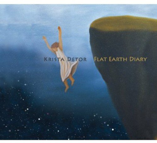 CD cover: woman falling off edge of dark, flat earth.