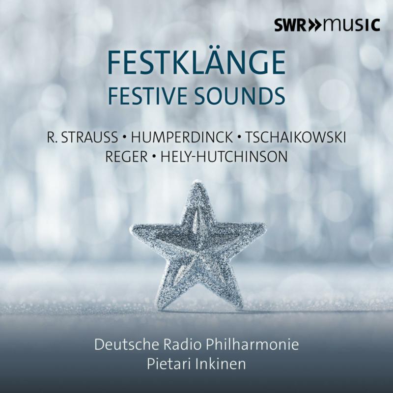 CD cover for “Festive Sounds” featuring a star and composers’ names.