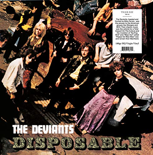 Vinyl record cover for The Deviants’ “Disposable” featuring a group portrait.