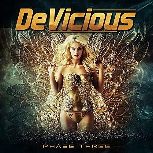 CD cover for Devicious’ “Phase Three” featuring a woman with golden wings.