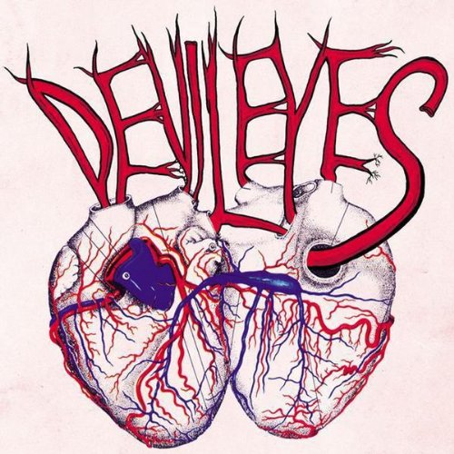 Album cover: two anatomical hearts with red veins and "DEVIL EYES" text.