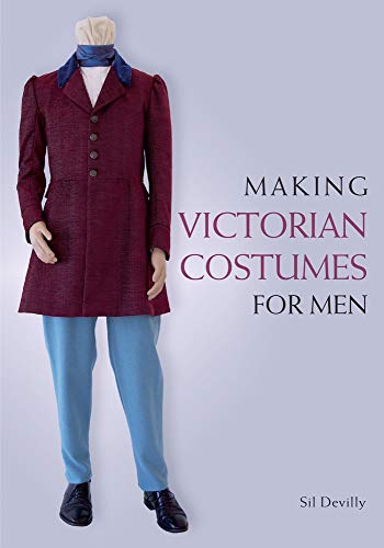 Book cover featuring a mannequin in a maroon Victorian-era coat and blue trousers.
